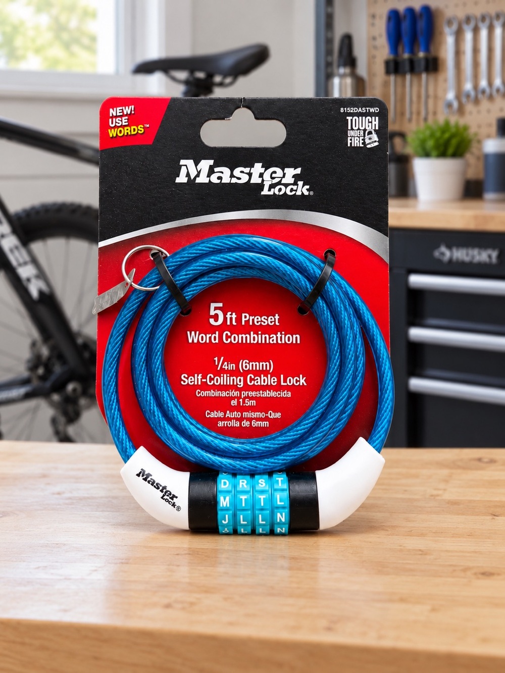 Masterlock Bike Lock Cable - Picture 6 of 8